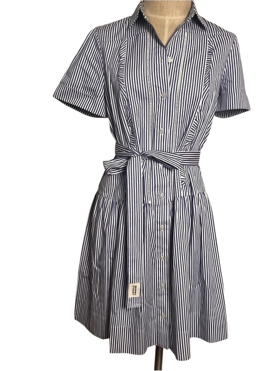 kate spade Dresses & Skirts - Kate Spade Broome Street Striped Shirt Dress Size Small Blue White Cotton